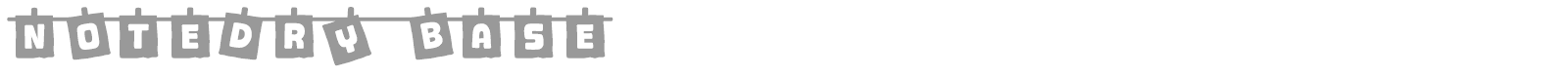 Notedry font preview